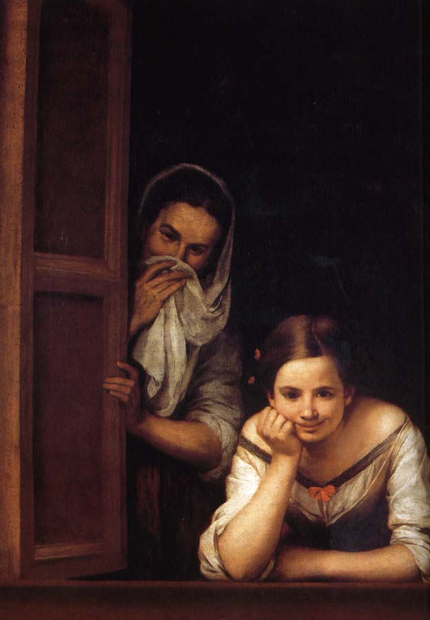 Bartolome Esteban Murillo Window of two women